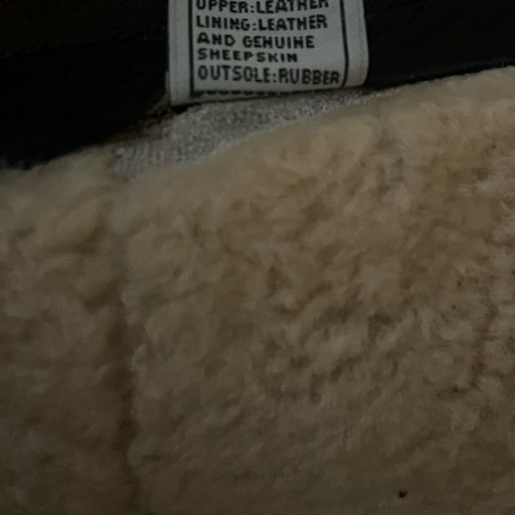 Ugg Leather & Sheepskin Zip Up Boots Sz 6 1/2 - Picture 15 of 15